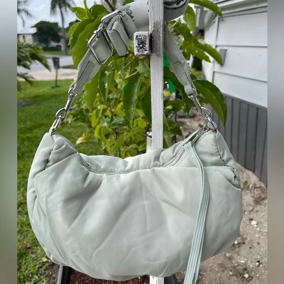 VINCE CAMUTO Washable Nylon Crossbody Bag In Cool Mint - Picture 9 of 12